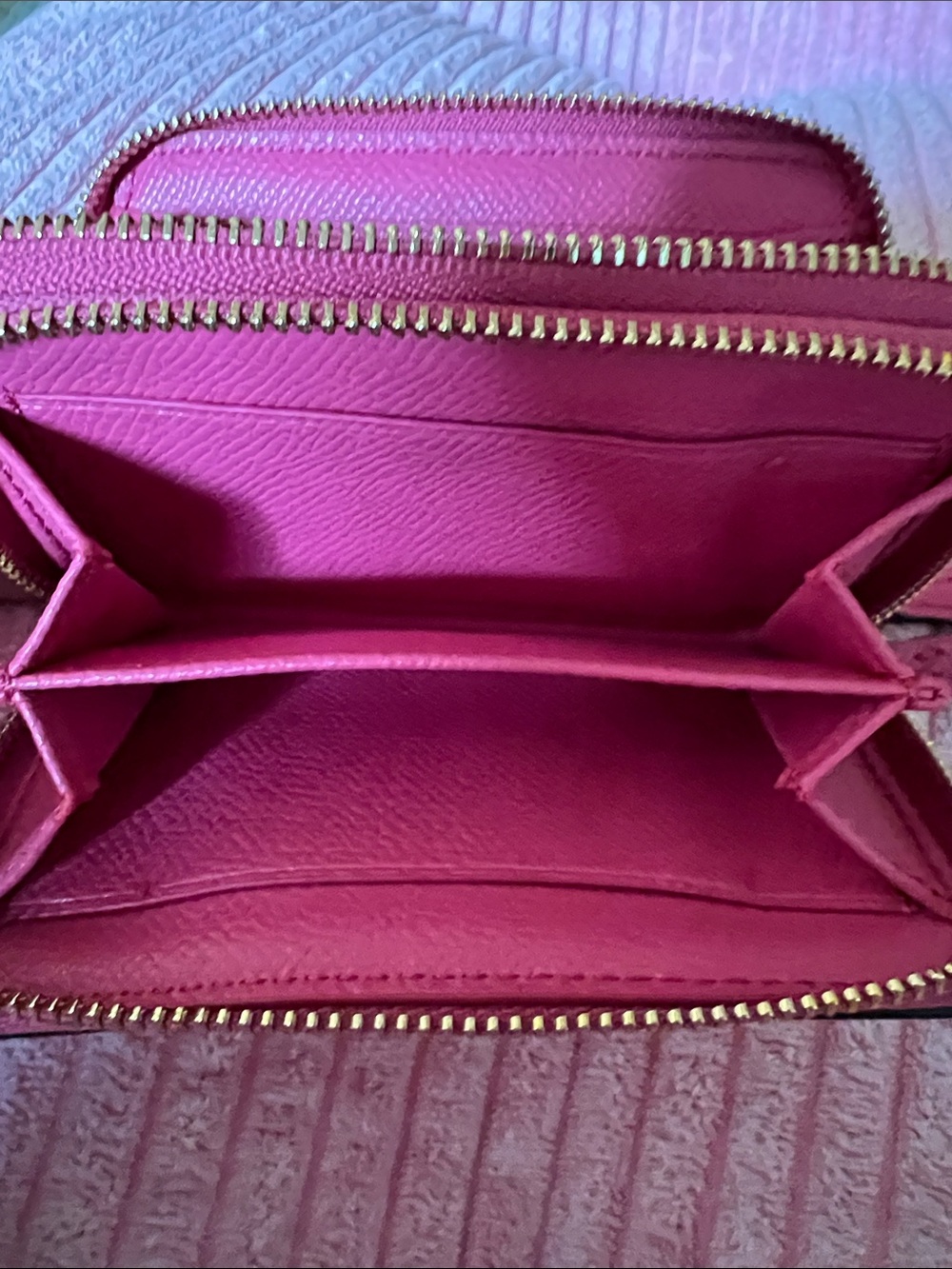 Coach Double Zip Card Case/Wallet-Like New - Picture 12 of 15